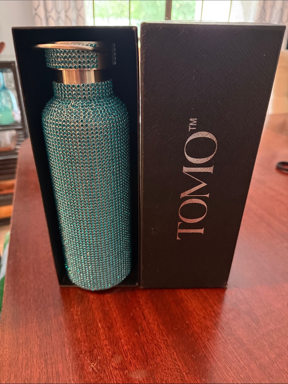 S'well Teal Crystal-Embellished Stainless Bottle